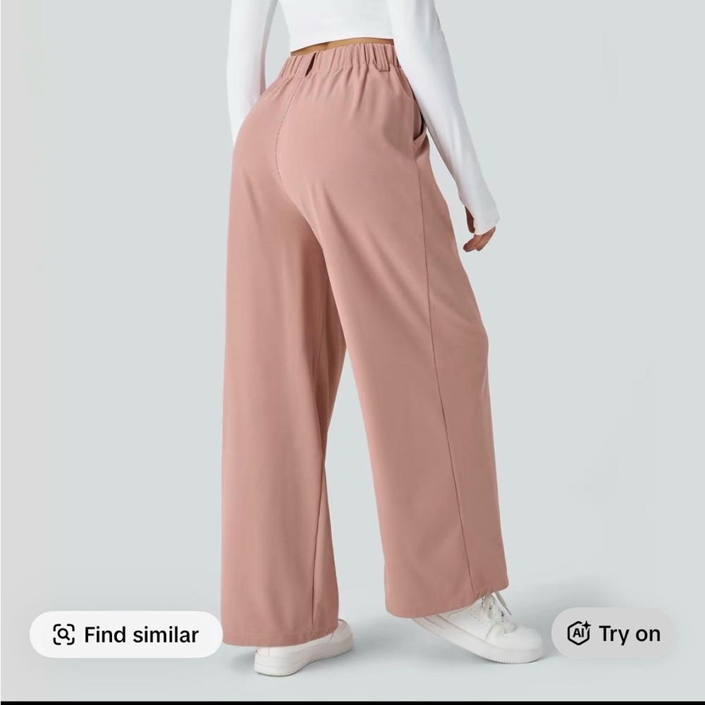 Halara Blue Wide-Leg Women's Pants NWOT - Picture 5 of 6